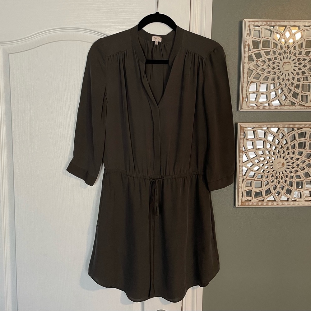 Aritzia | Babaton 100% Silk Grey Bennett Dress